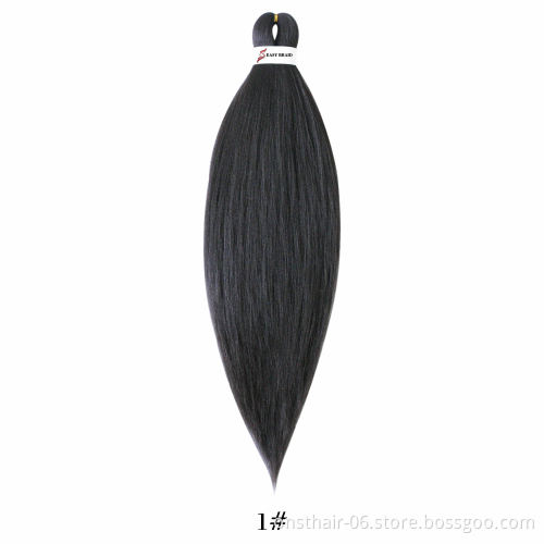 Easy Braids xpression Hair  Pre Stretched  Kanekalons  Braid Corchet Braiding Hair pressions Yaki Texture EZ Wick  Bulk